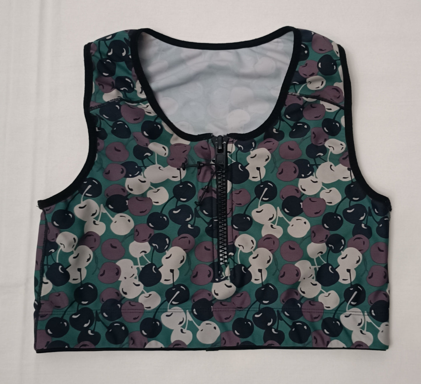 (ДАМСКО) (M) Adam Selman Cherry Bra + Tights екип (потник и клин)