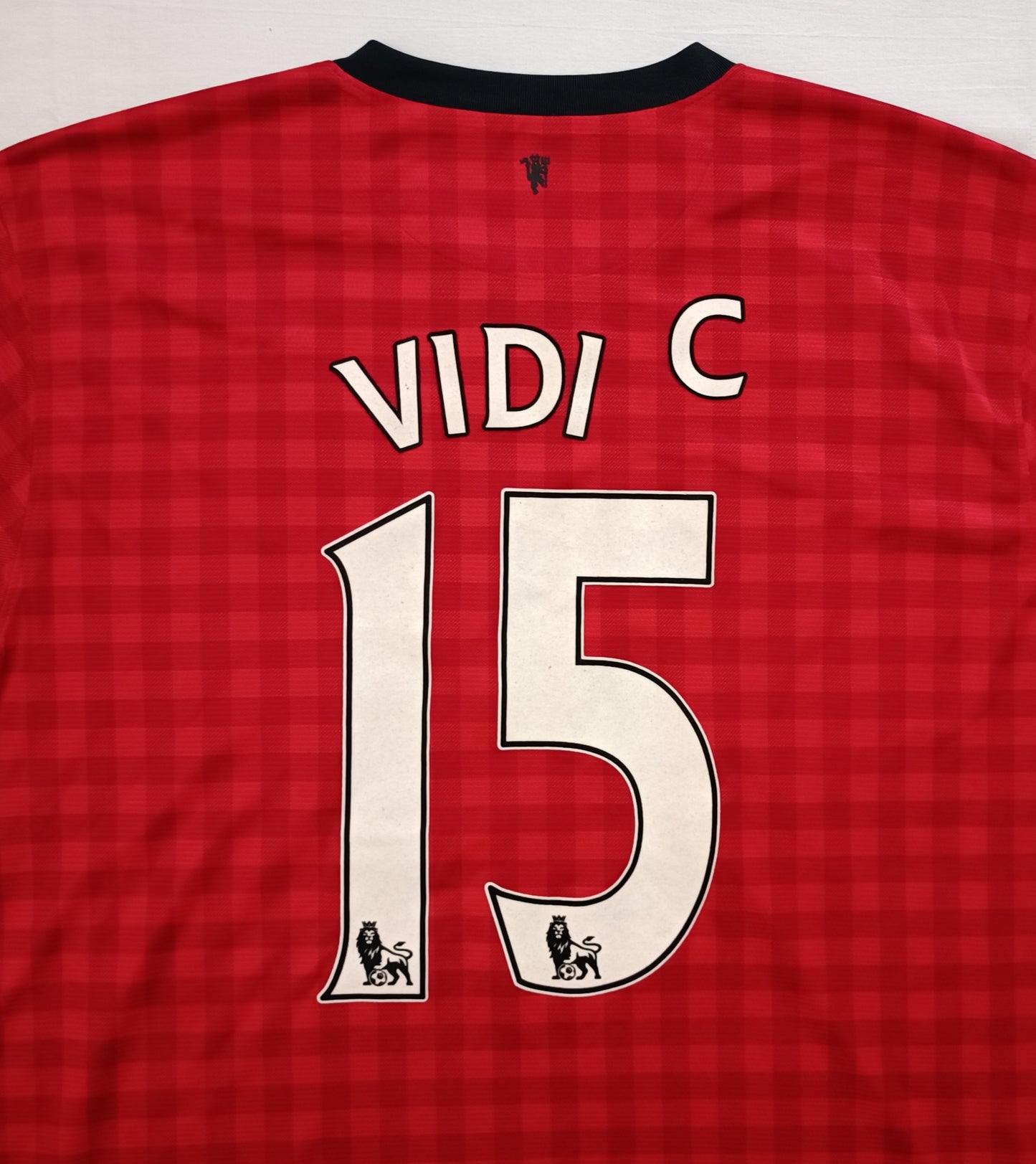 (2XL) Nike DRI-FIT Manchester United #15 Vidic Home Jersey тениска