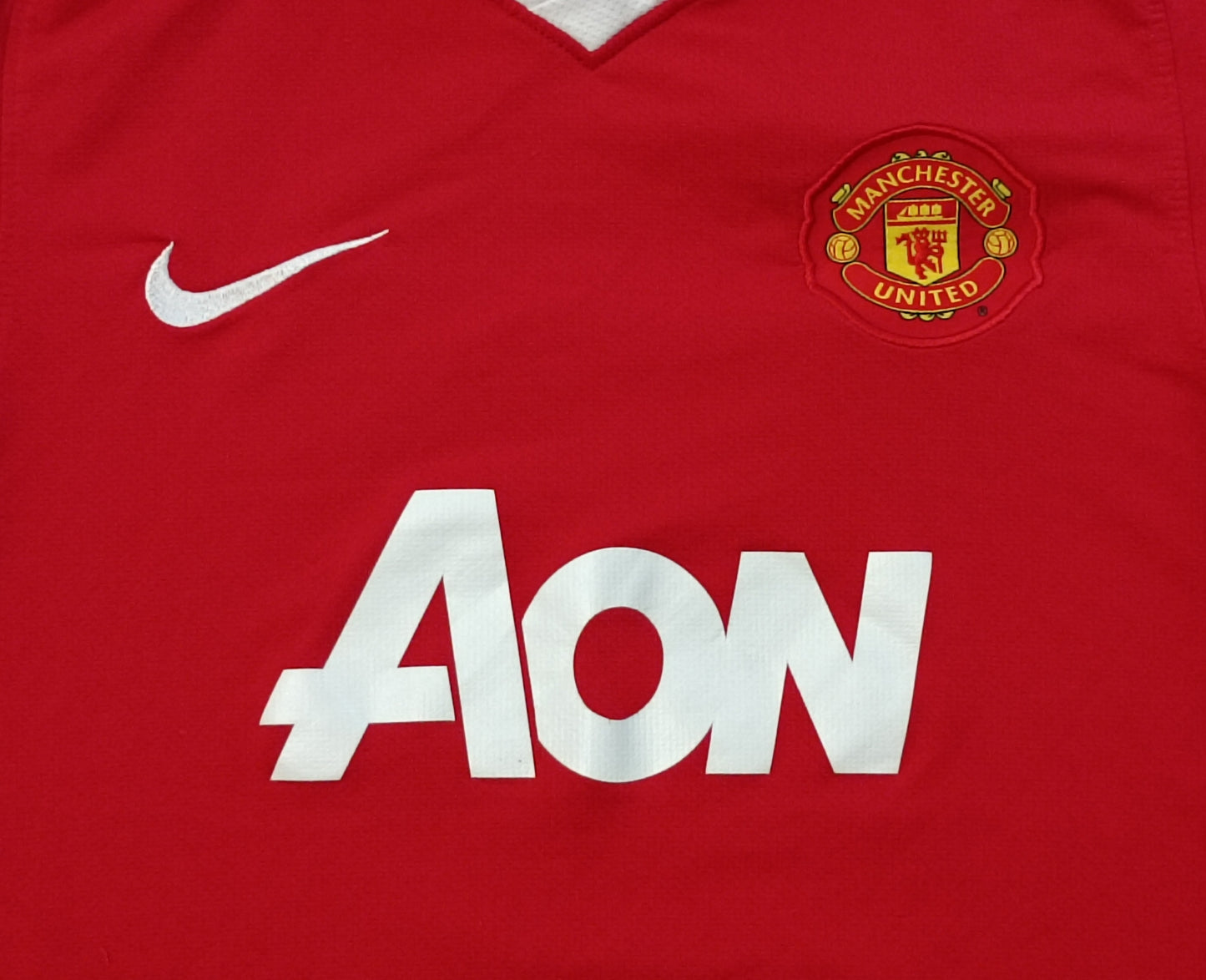 (ДЕТСКО) (Ръст 137-147см) Nike DRI-FIT Manchester United #10 Rooney Home Jersey тениска