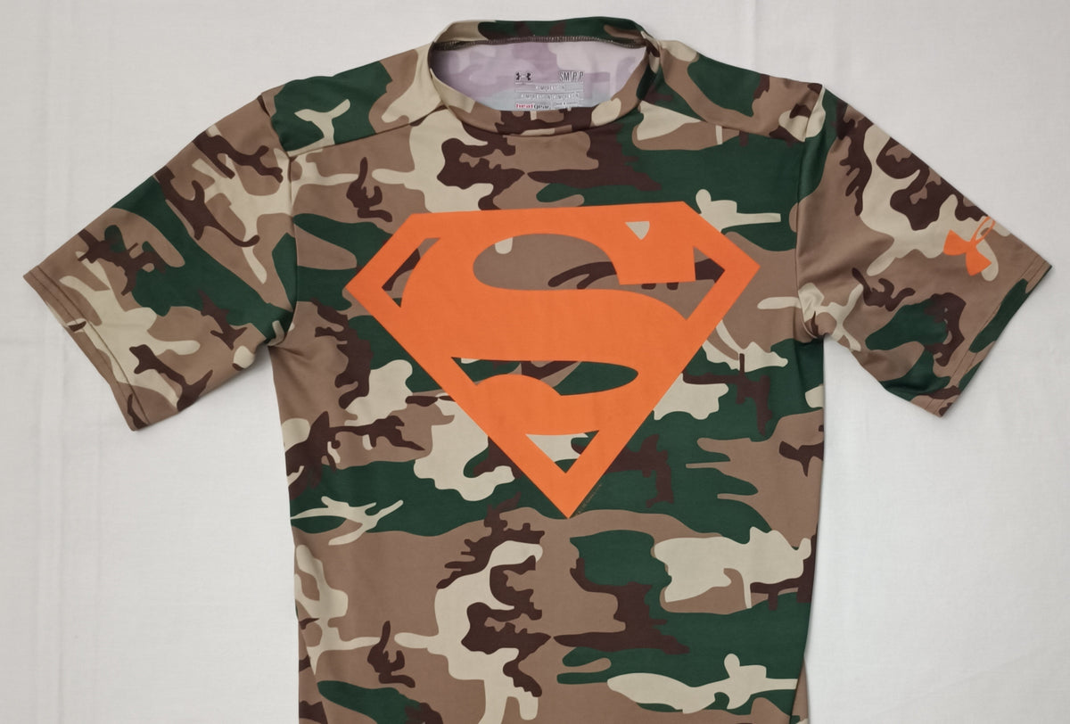 (S) Under Armour UA Superman Alter Ego Camouflage Compression Tee тениска