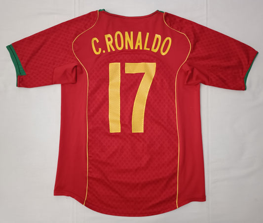 (S) Nike Portugal #7 C. Ronaldo 2004/06 Home Jersey тениска
