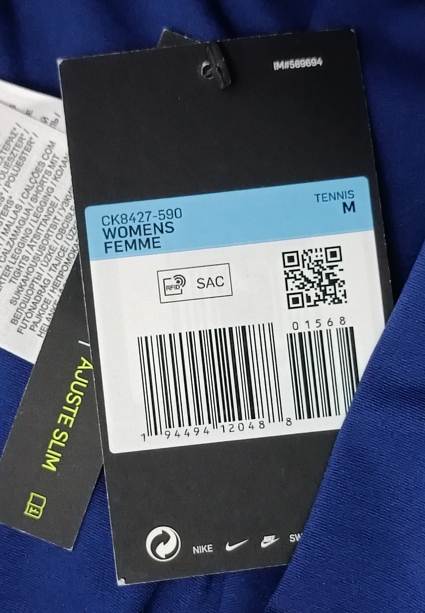 (ДАМСКО) (M) Nike Court DRI-FIT 2in1 Skirt пола с клин 2в1