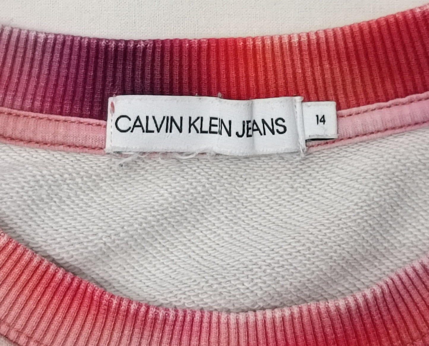 (ДЕТСКО) (Ръст 156-166см) Calvin Klein Jeans Sweatshirt горнище