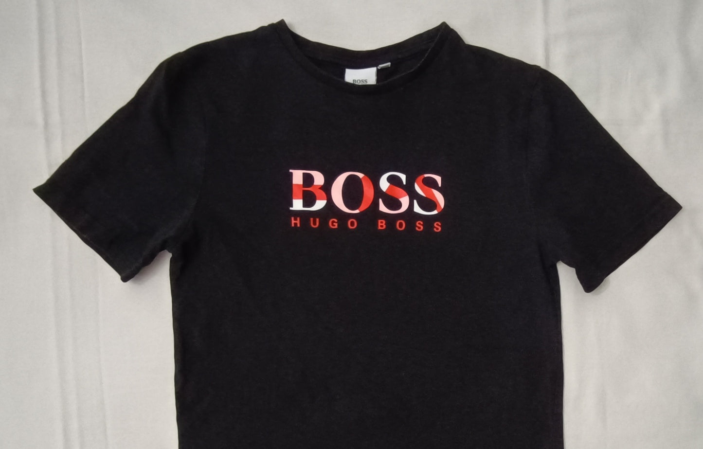 (ДЕТСКО) (Ръст 128-137см) Hugo Boss Logo T-Shirt тениска