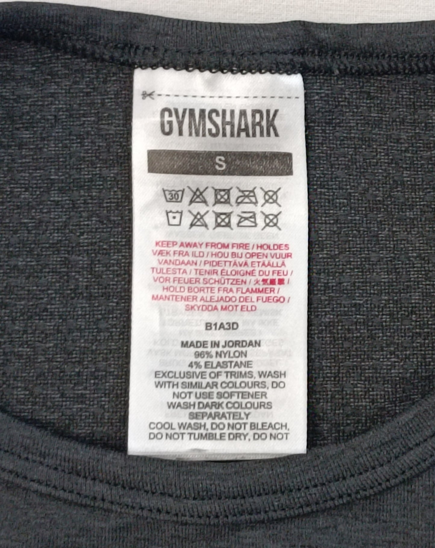 (ДАМСКО) (S) Gymshark Seamless Long Sleeve Top блуза