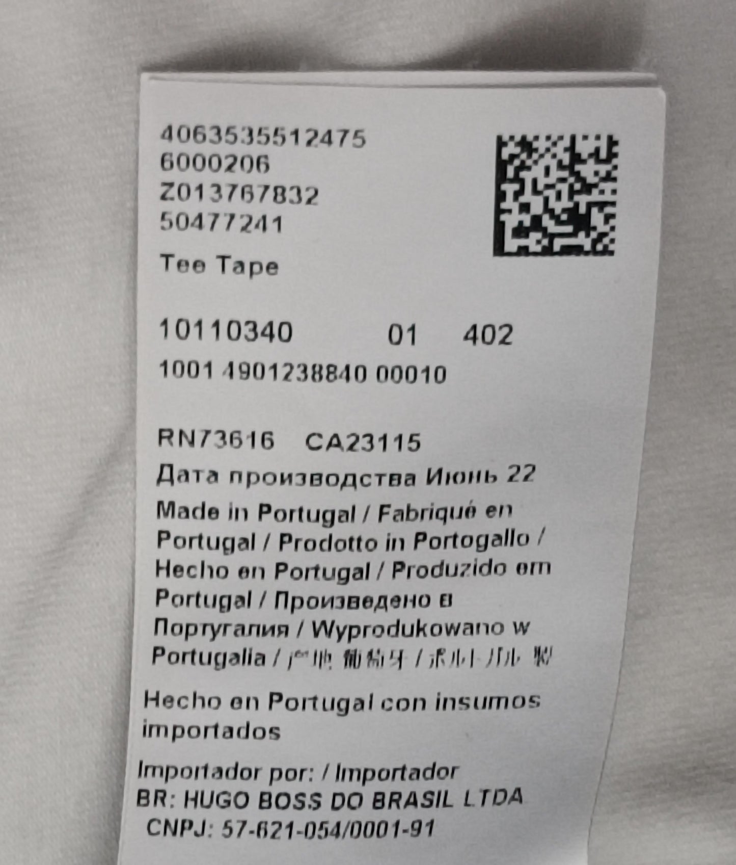 (XL) Hugo Boss Tape Shirt тениска