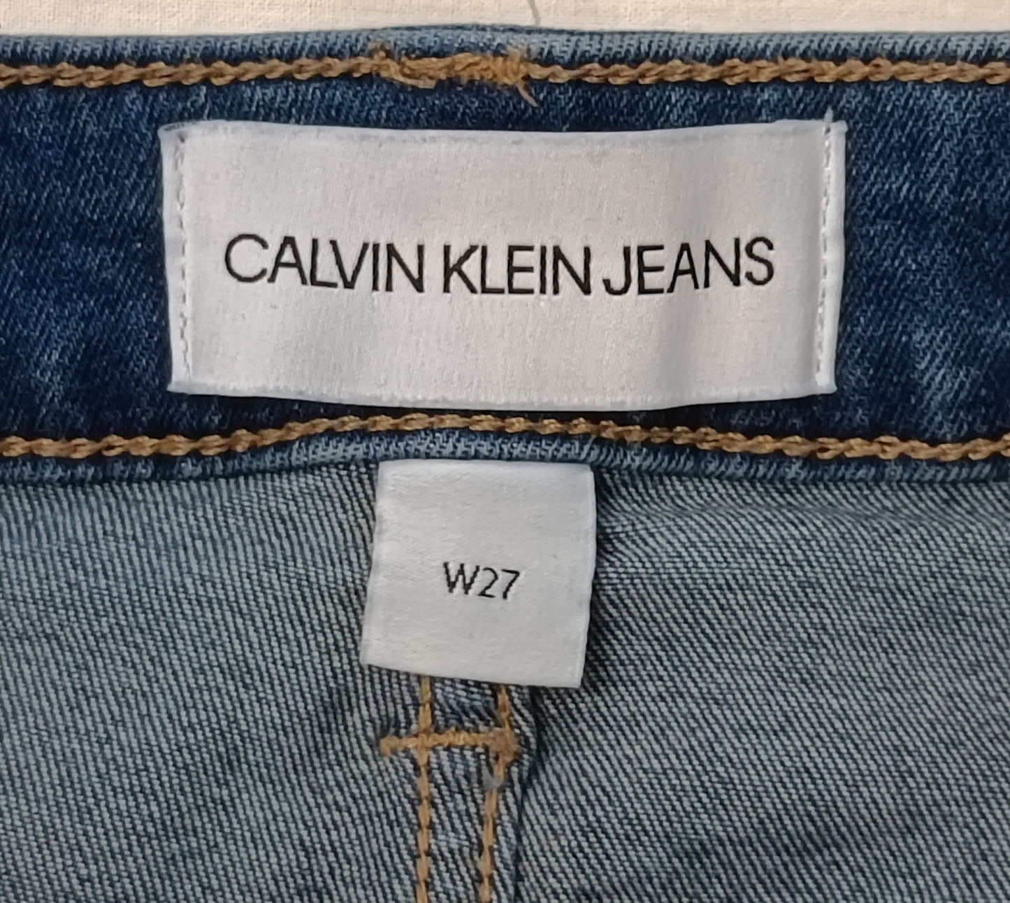 (ДАМСКО) (27, S) Calvin Klein Jeans Mid-Rise Mini Skirt дънкова пола