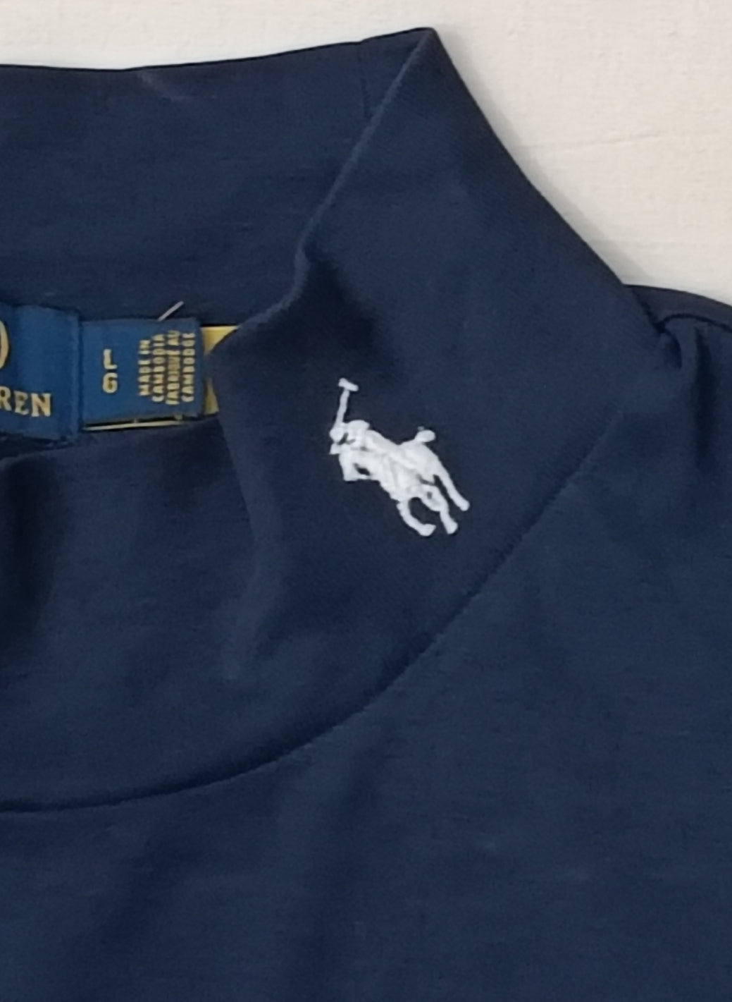 (L) POLO Ralph Lauren Soft Cotton Mockneck Shirt блуза
