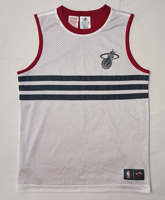 (ДЕТСКО) (Ръст 147-158см) Adidas Miami Heat Reversible Jersey потник с две лица