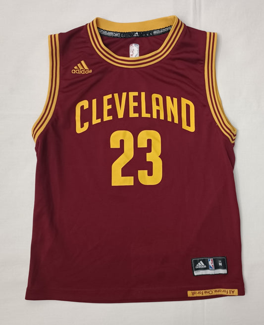 (ДЕТСКО) (Ръст 137-147см) Adidas NBA Cleveland Cavaliers #23 LeBron James Jersey потник
