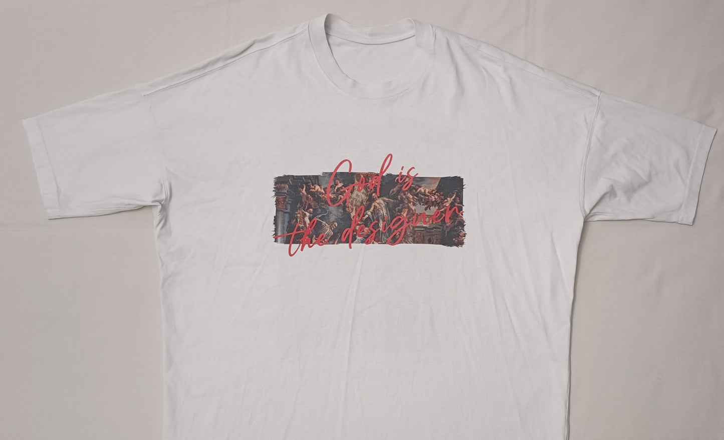 (XL) Made By Society God is The Designer Shirt тениска