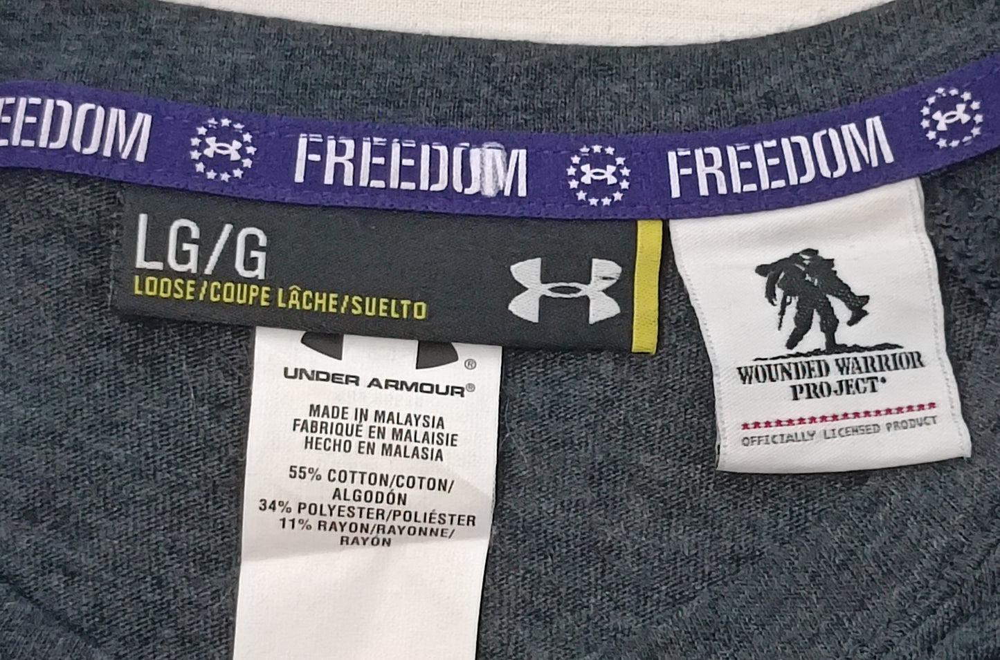 (L) Under Armour UA Freedom Logo Long Sleeve блуза