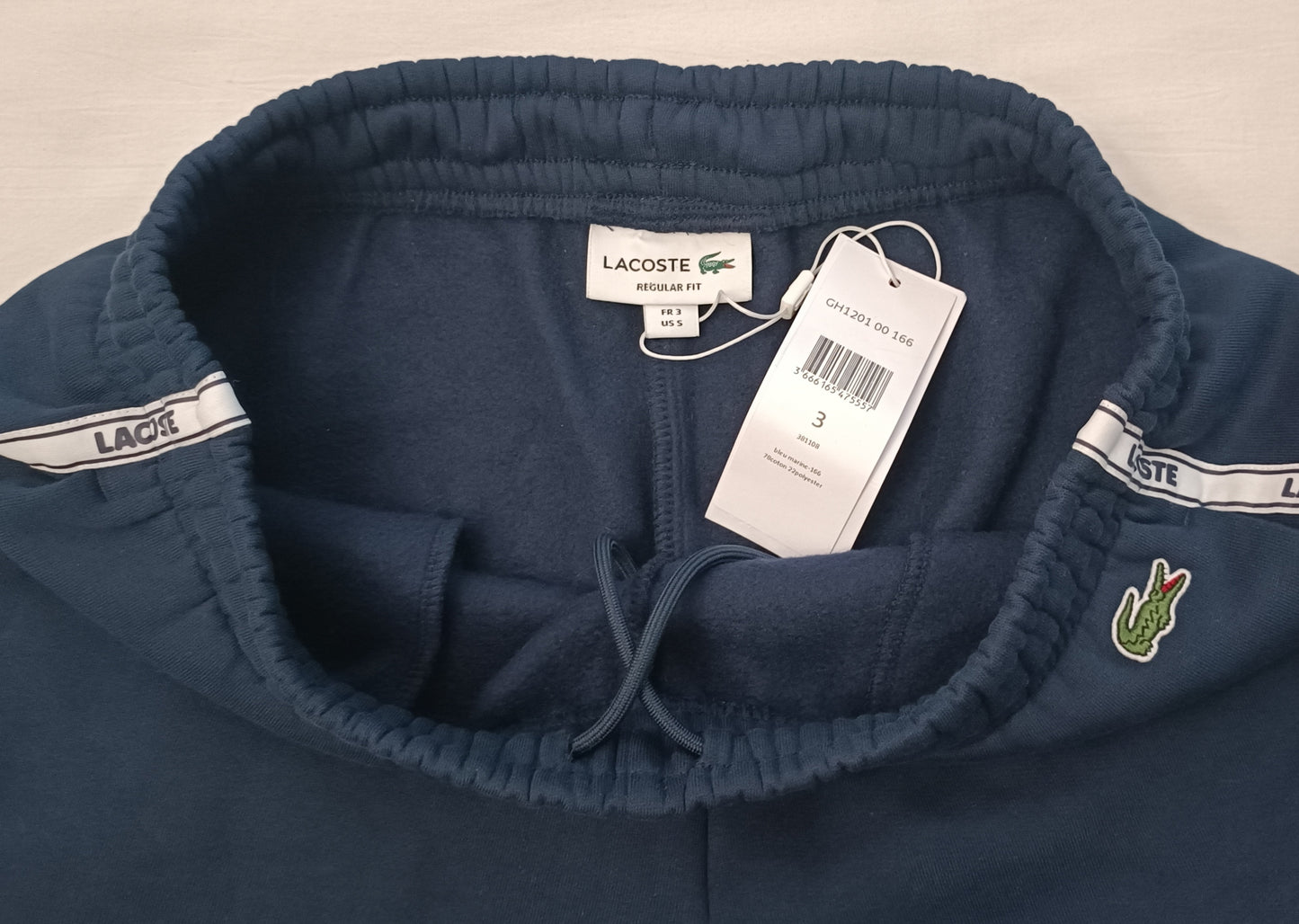 (S) Lacoste Bands Cotton Fleece Blend Shorts шорти