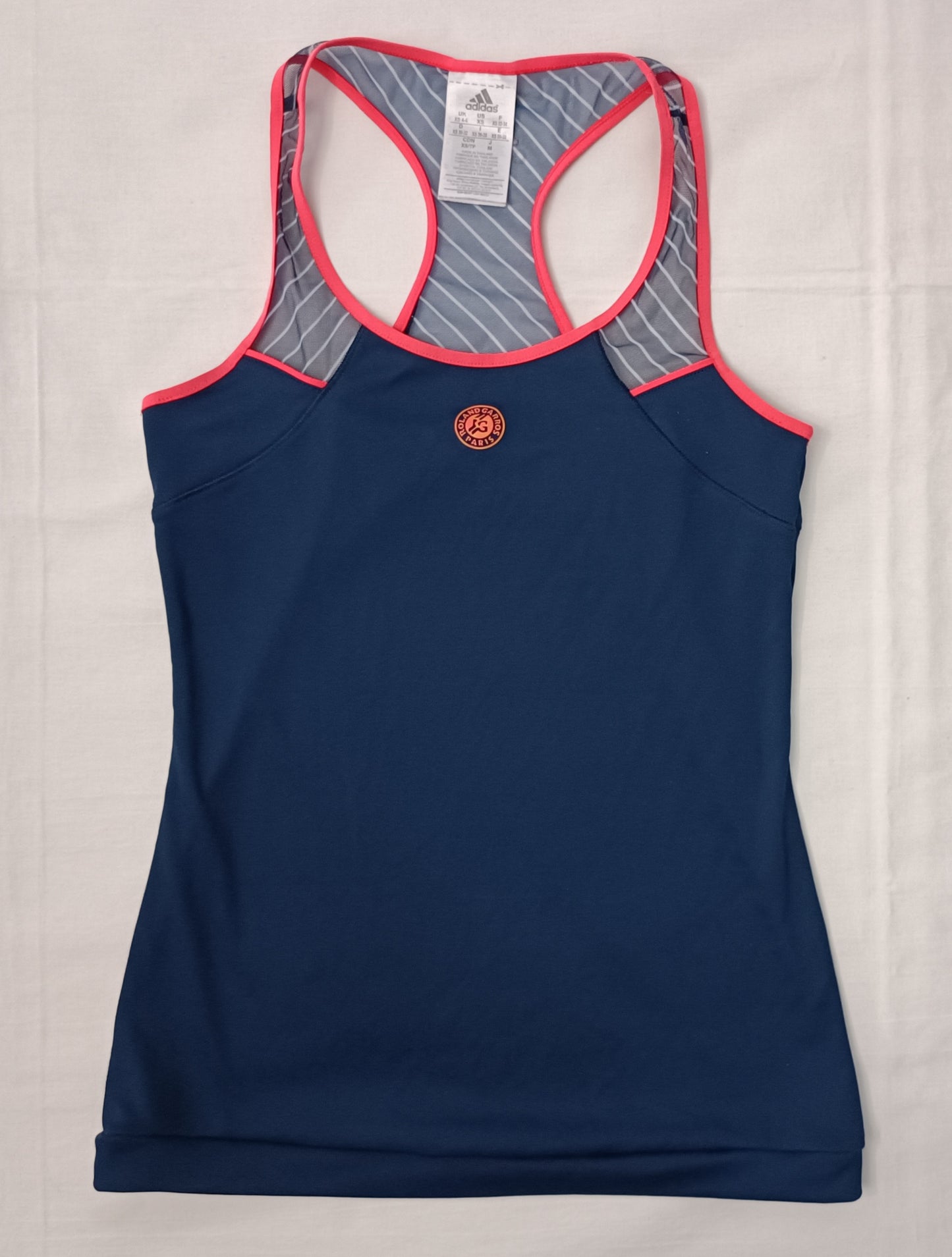 (ДАМСКО) (S) Adidas Roland Garros Tennis Set екип (потник и пола с клин 2в1)