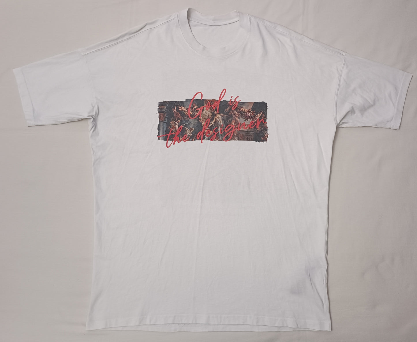(XL) Made By Society God is The Designer Shirt тениска