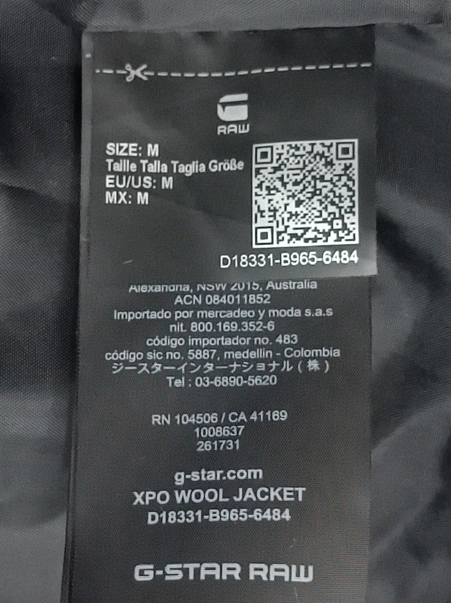 (M) G-STAR RAW XPO Wool Jacket вълнено яке