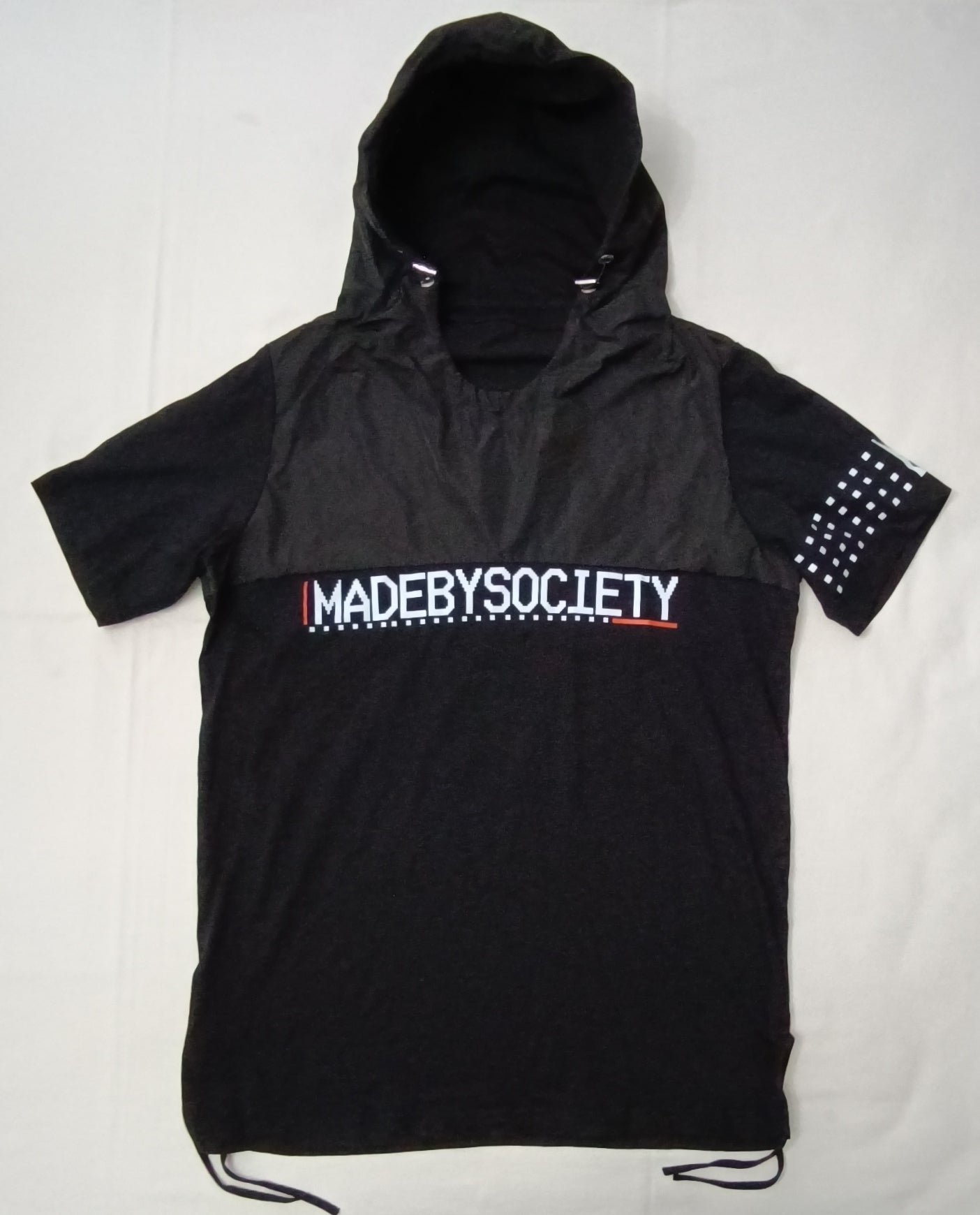 (L) Made By Society Short Sleeve Hoodie горнище