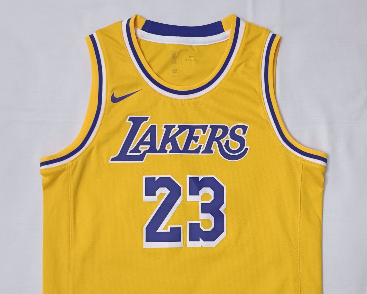 (ДЕТСКО) (Ръст 137-147см) Nike DRI-FIT NBA Los Angeles Lakers #23 LeBron James Jersey потник