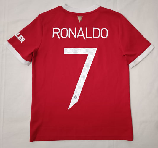 (ДЕТСКО) (Ръст 140-152см) Adidas Manchester United #7 Ronaldo Home Jersey тениска