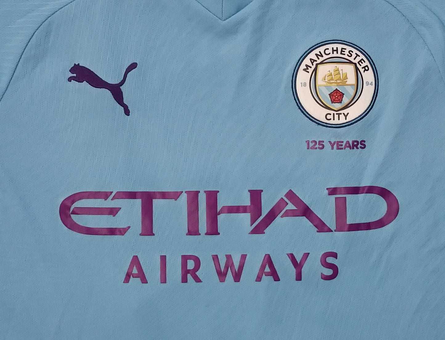 (ДЕТСКО) (Ръст 158-170см) Puma Manchester City #17 Kevin de Bruyne Home Jersey тениска