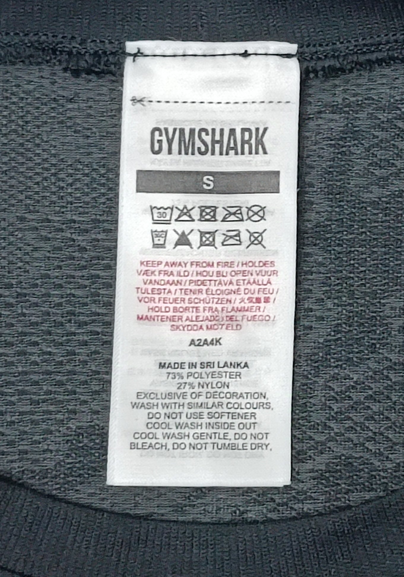 (S) Gymshark Camouflage Tee тениска