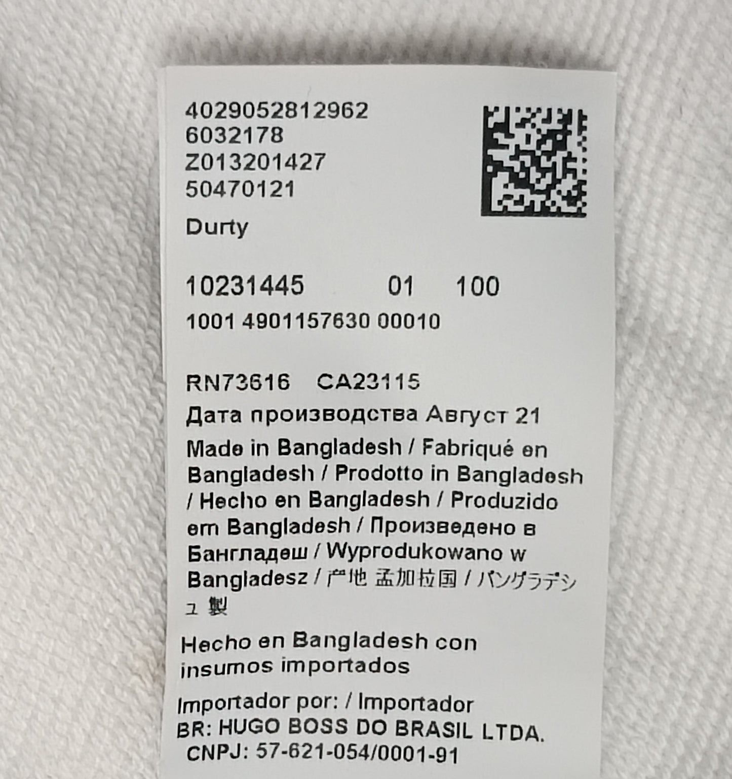 (XL) Hugo Boss Durty Sweatshirt горнище