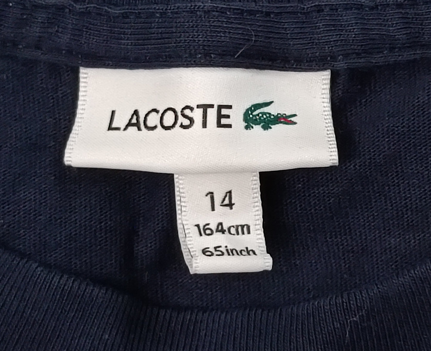 (ДЕТСКО) (Ръст 147-158см) Lacoste Big Logo Tee тениска