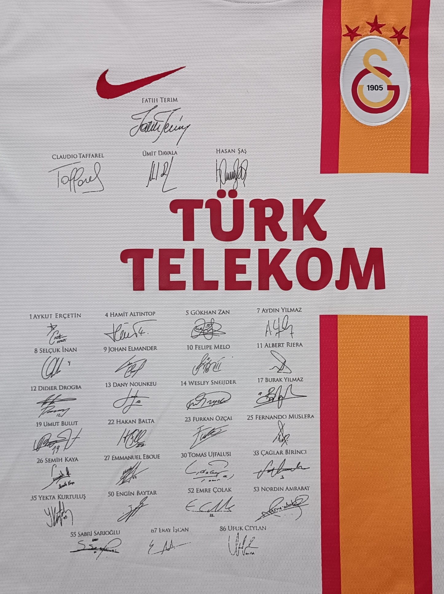 (L) Nike DRI-FIT Galatasaray 2012/13 Printed Signatures Away Jersey тениска
