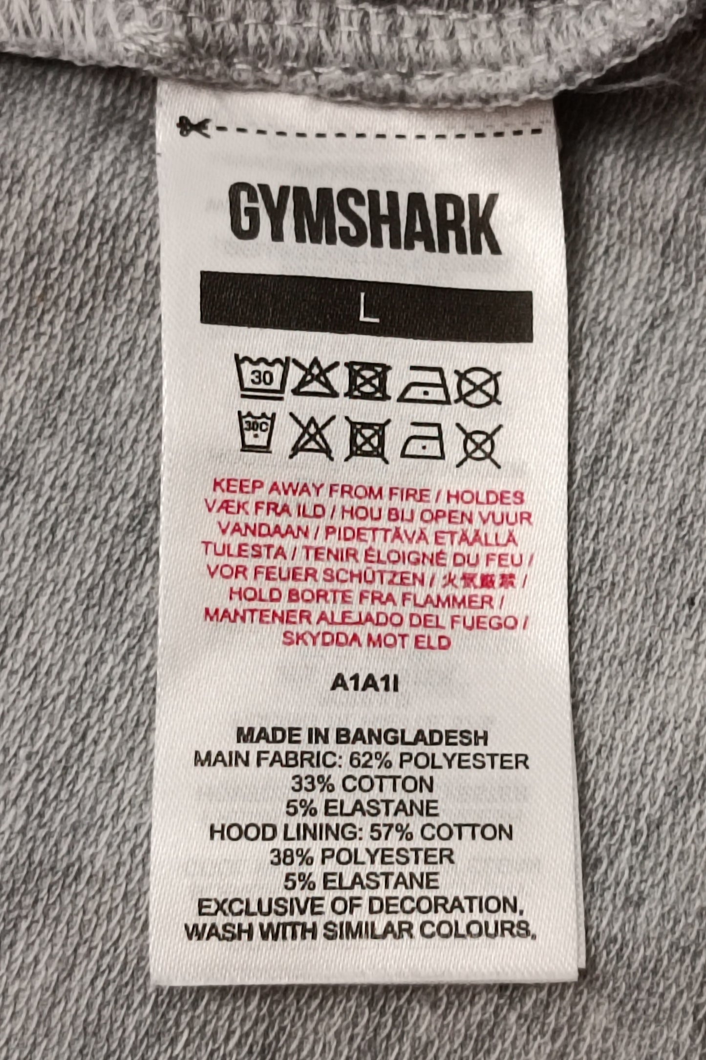 (L) Gymshark Critical Hoodie горнище