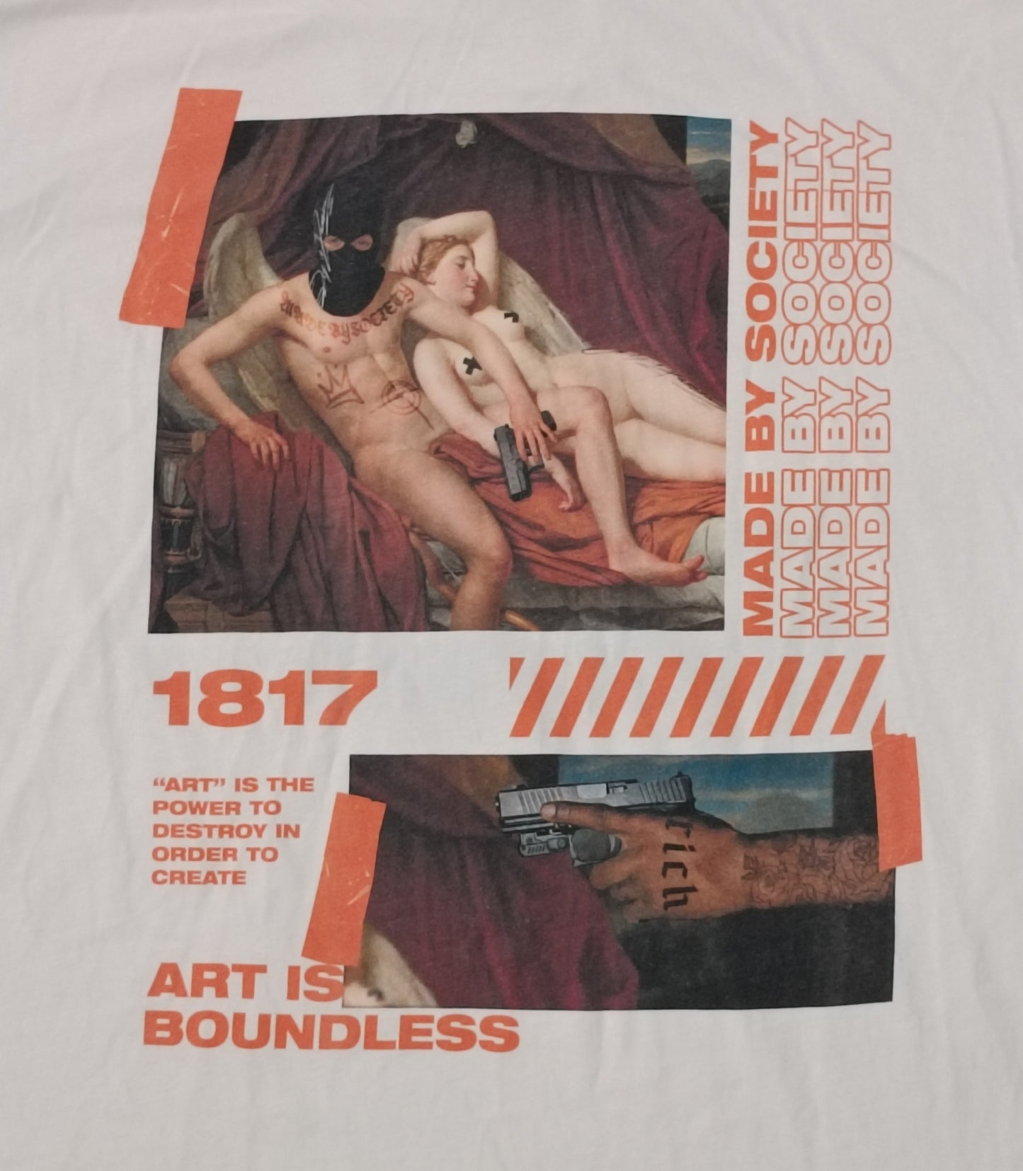(XL) Made By Society Make History Shirt тениска