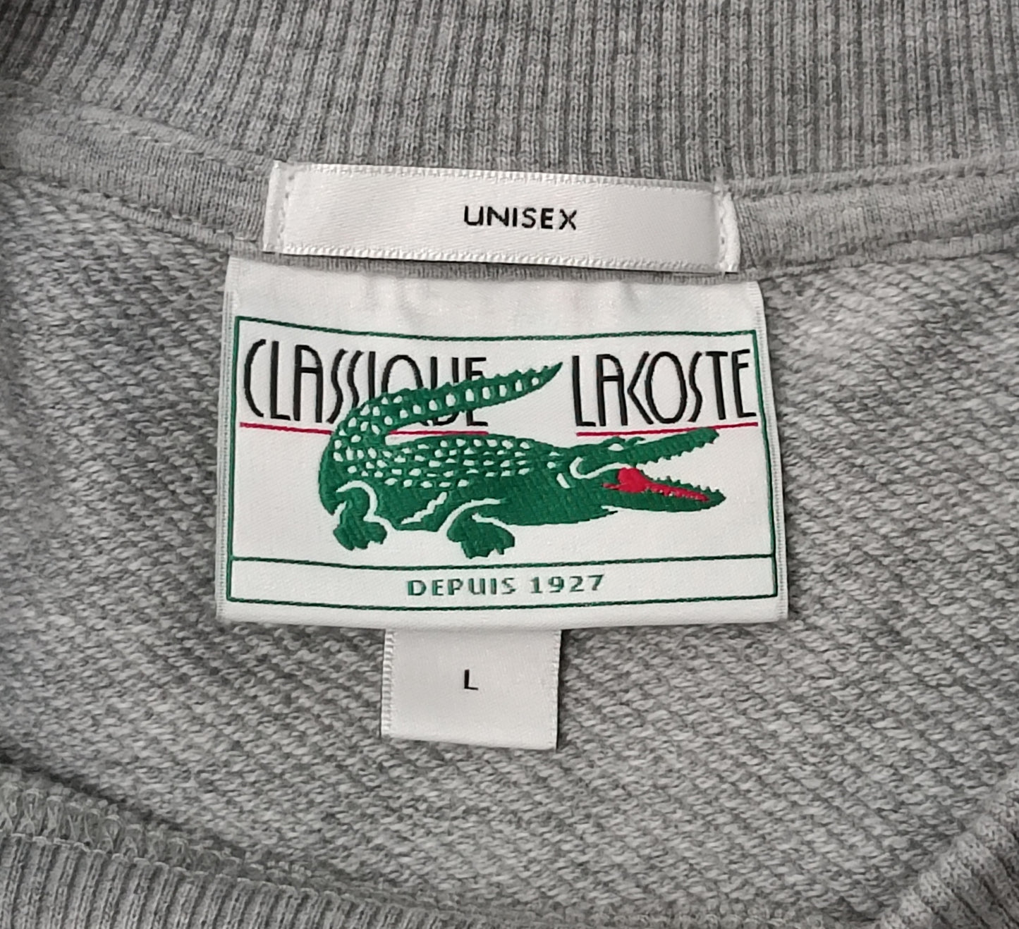 (L) Lacoste Logo Fleece Sweatshirt горнище