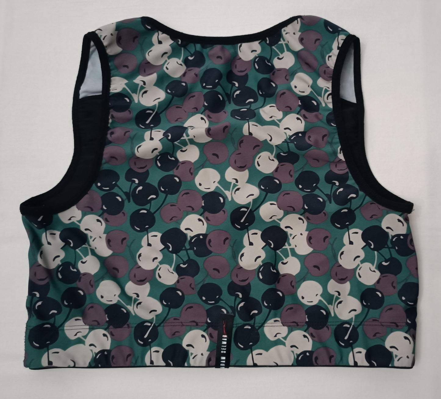 (ДАМСКО) (M) Adam Selman Cherry Bra + Tights екип (потник и клин)