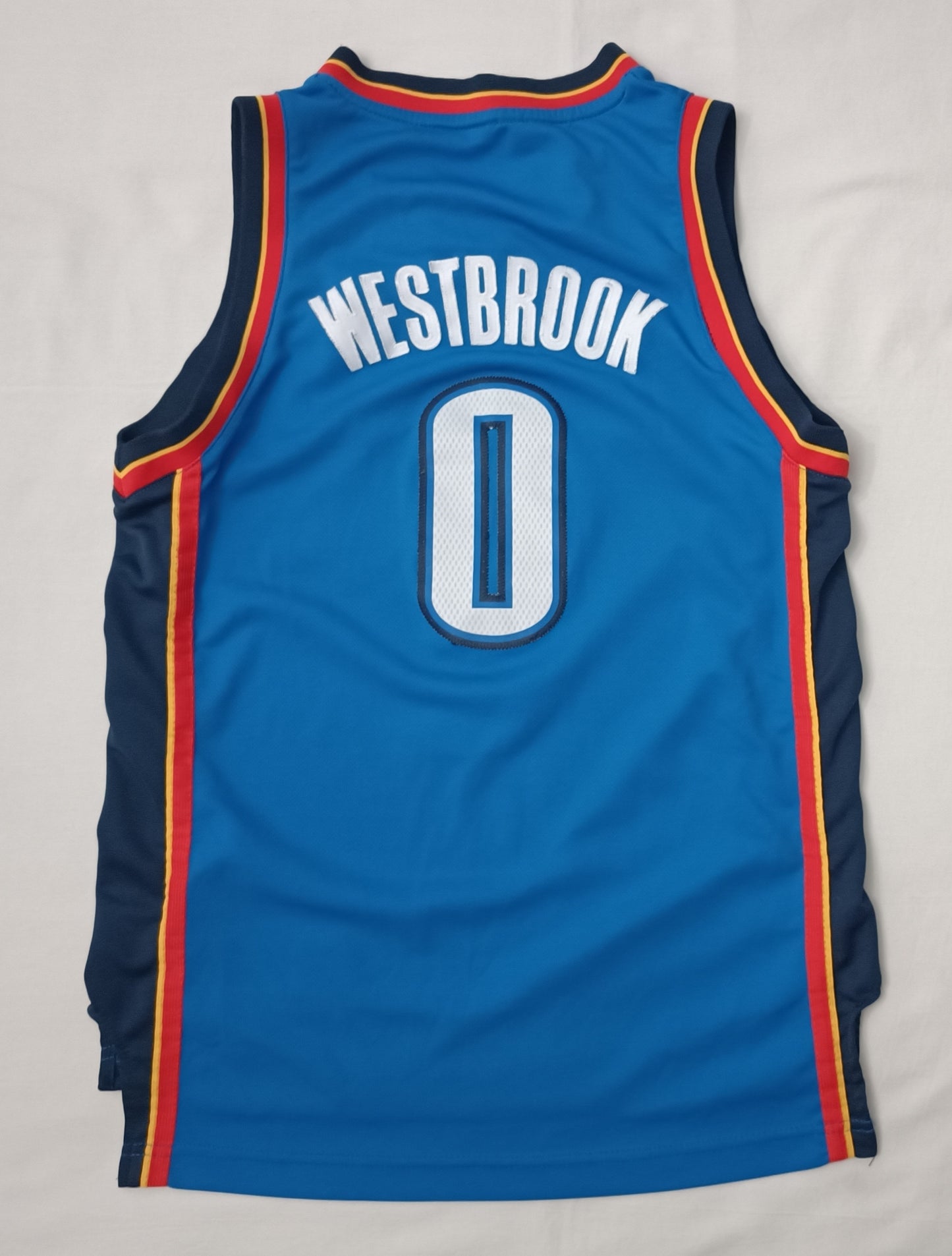 (ДЕТСКО) (Ръст 137-147см) Adidas NBA OKC Oklahoma City Thunder #0 Westbrook Jersey потник