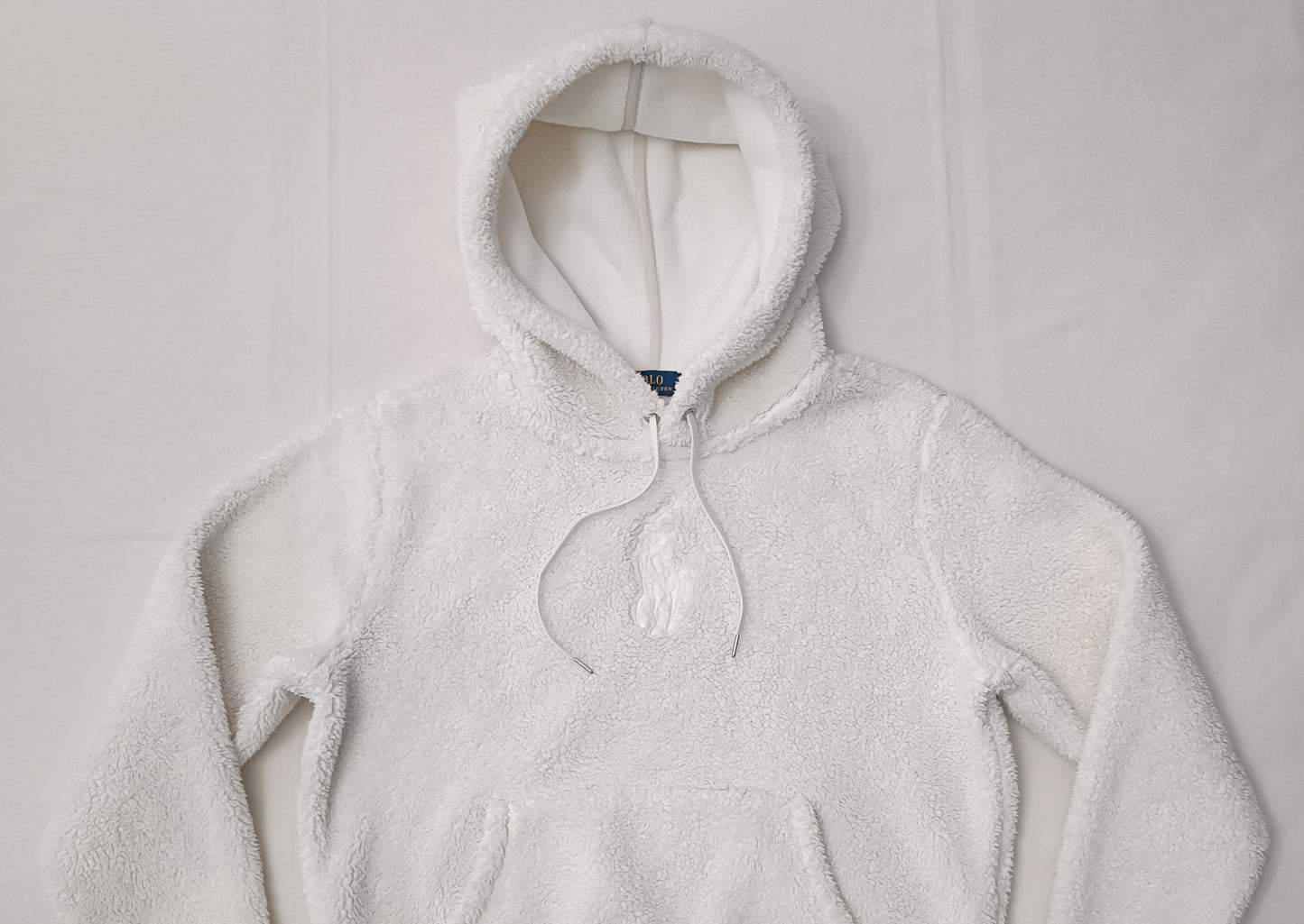 (ДАМСКО) (S) POLO Ralph Lauren Big Pony Sherpa Fleece Hoodie горнище