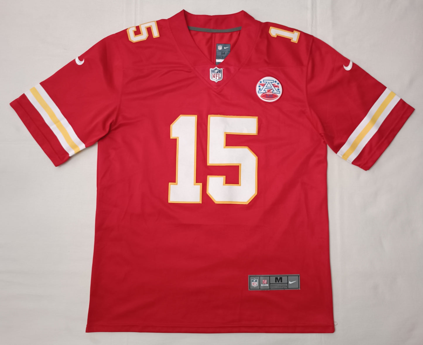 (M) Nike NFL Kansas City Chiefs #15 Mahomes Jersey тениска