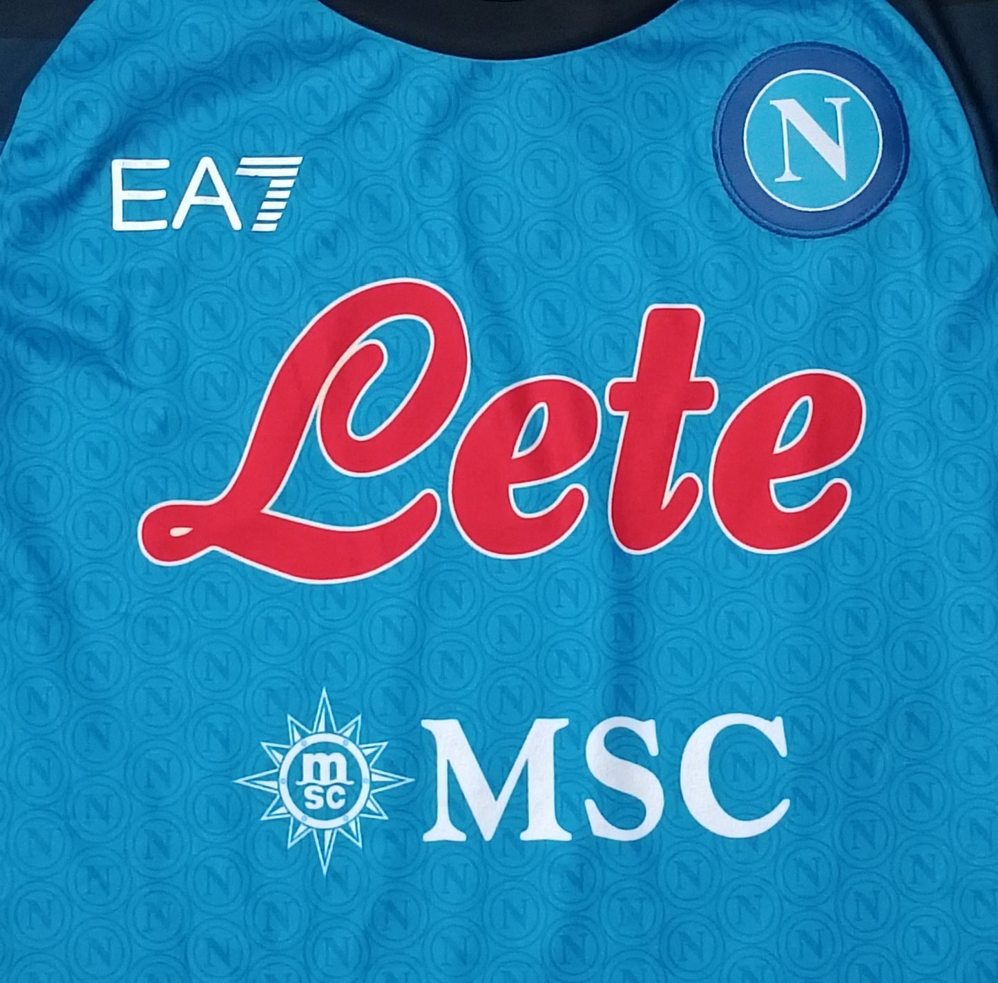 (ДЕТСКО) (Ръст 140-152см) Emporio Armani EA7 Napoli Home Jersey тениска