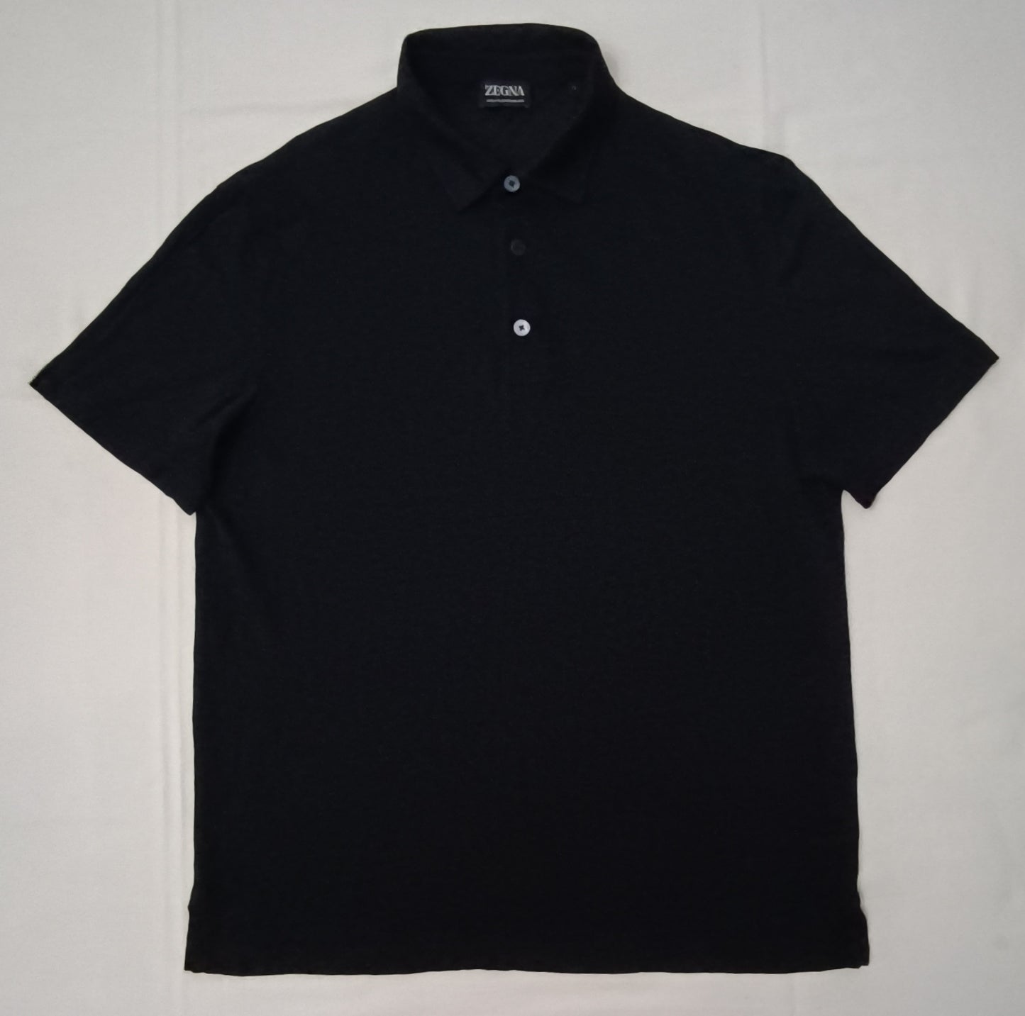 (L) Zegna High Performance Wool Polo Shirt тениска