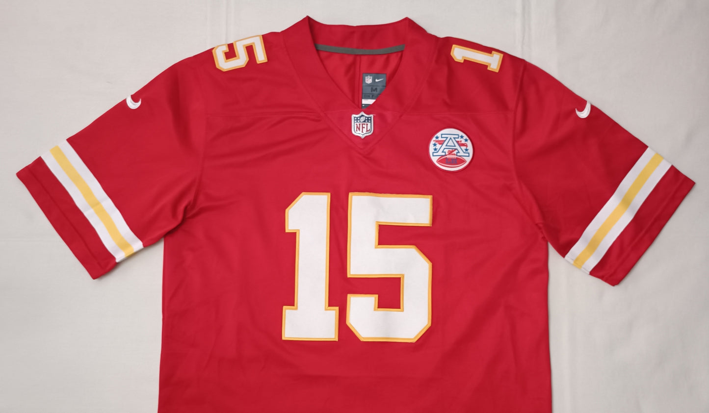 (M) Nike NFL Kansas City Chiefs #15 Mahomes Jersey тениска