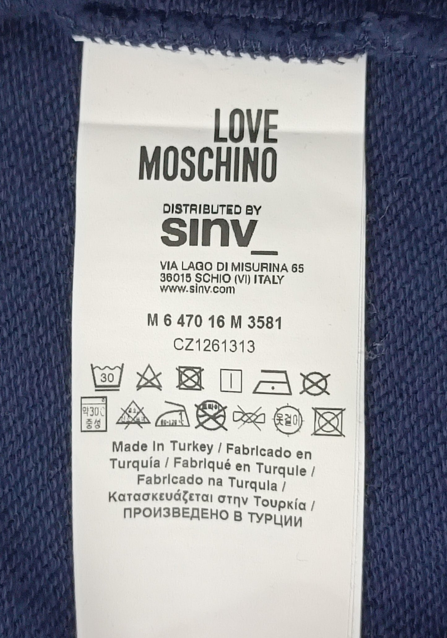 (M) Love Moschino Sweatshirt горнище