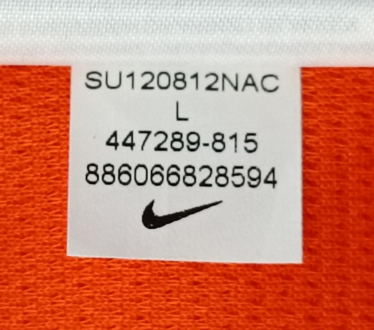 (L) Nike DRI-FIT Netherlands Squad Signed Home Jersey тениска