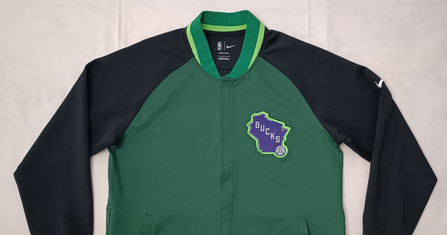 (L) Nike DRI-FIT NBA Milwaukee Bucks Therma Sweatshirt горнище