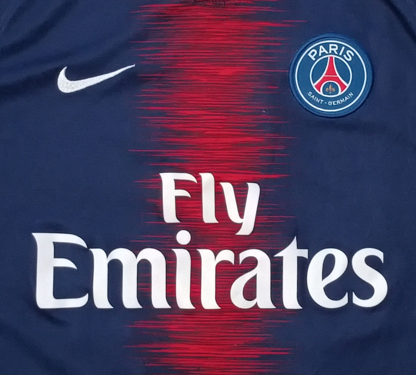 (ДЕТСКО) (Ръст 147-158см) Nike DRI-FIT PSG Paris Saint-Germain #7 Mbappe Home Jersey тениска