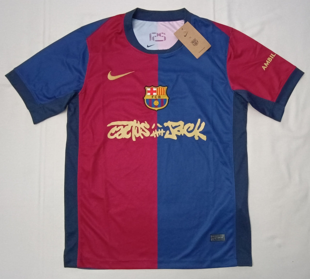 (S) Nike DRI-FIT FC Barcelona x Travis Scott Cactus Jack 2024/25 Home Jersey тениска