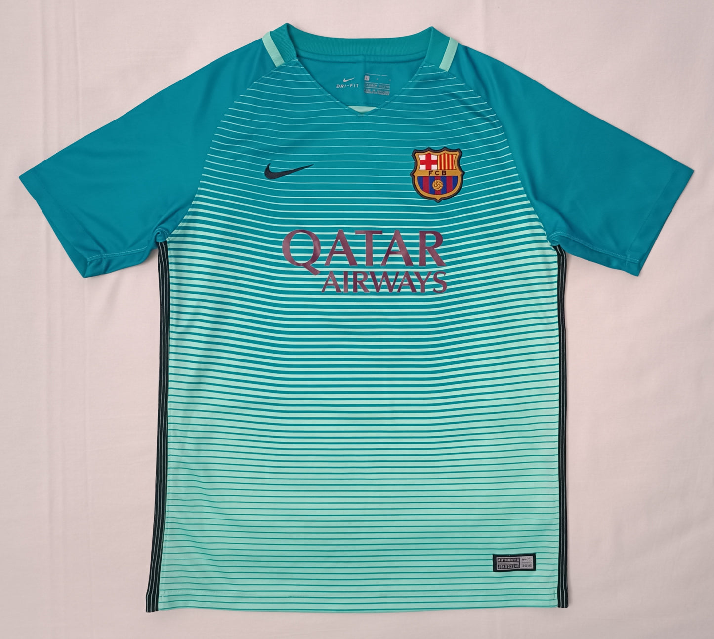 (ДЕТСКО) (Ръст 147-158см) Nike DRI-FIT FC Barcelona #8 Iniesta 3rd Jersey тениска