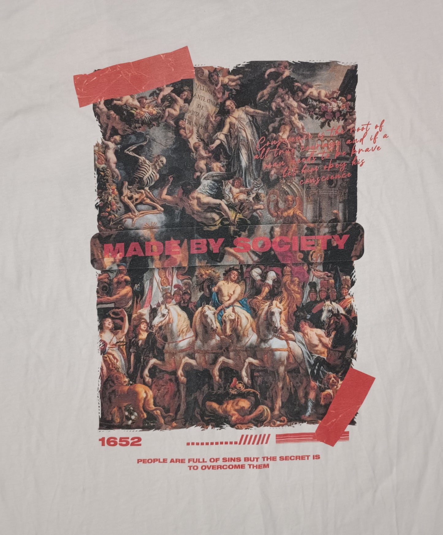 (XL) Made By Society God is The Designer Shirt тениска