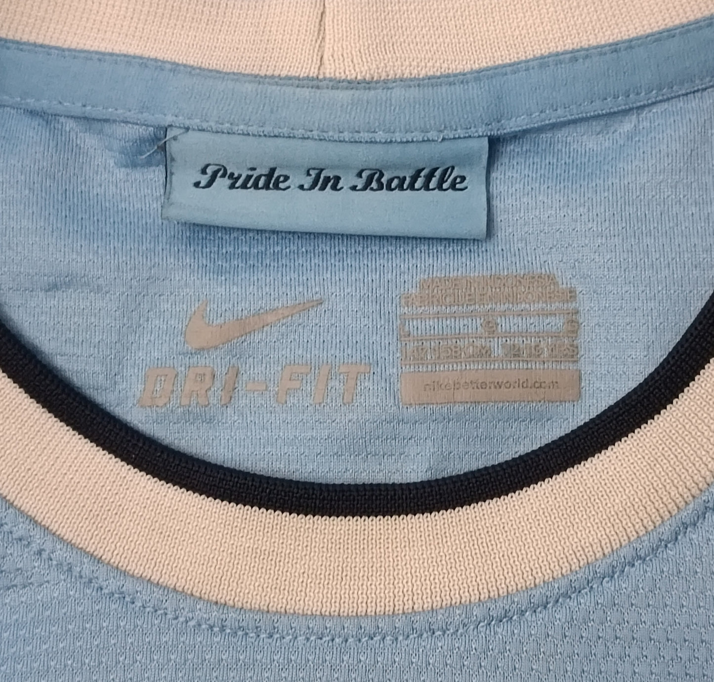 (ДЕТСКО) (Ръст 147-158см) Nike DRI-FIT Manchester City #16 kun Aguero Home Jersey тениска