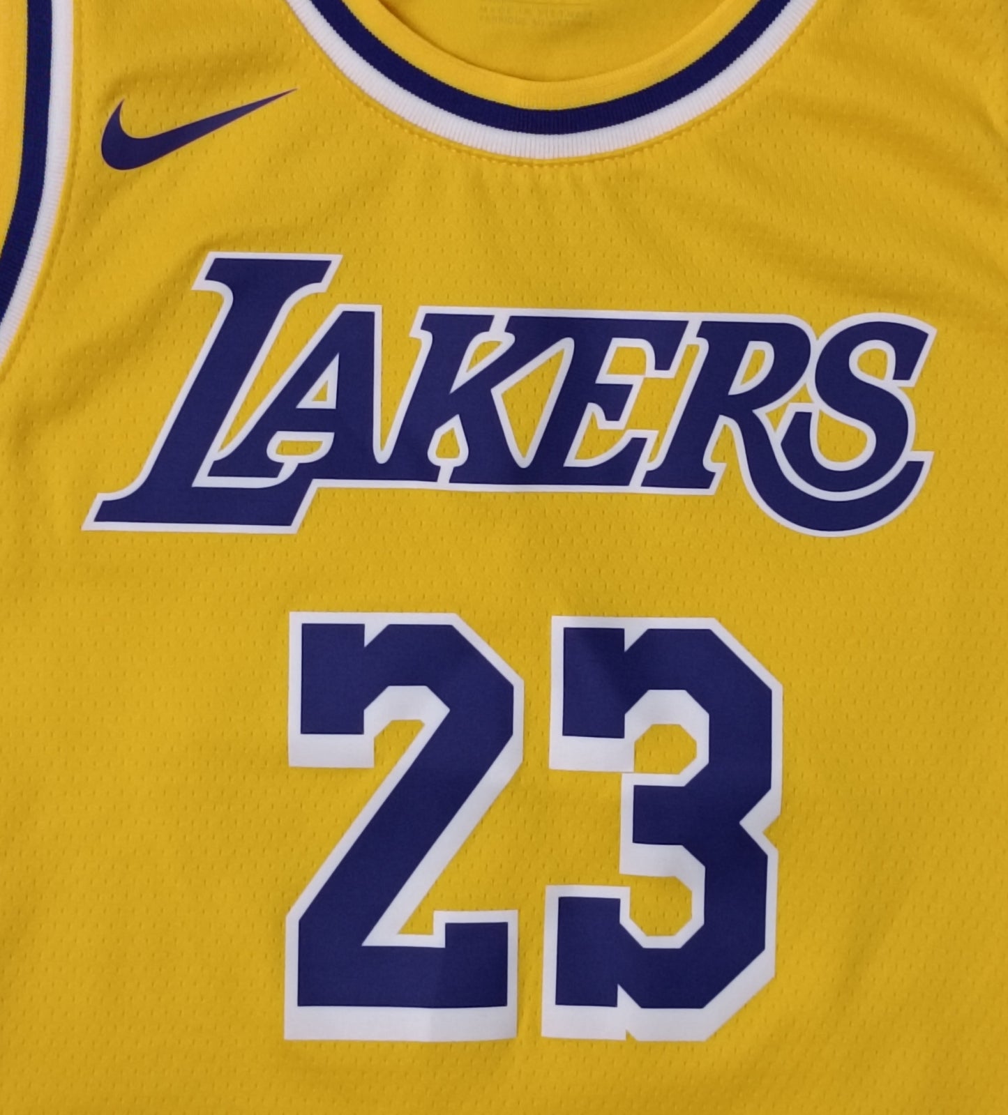 (ДЕТСКО) (Ръст 137-147см) Nike DRI-FIT NBA Los Angeles Lakers #23 LeBron James Jersey потник