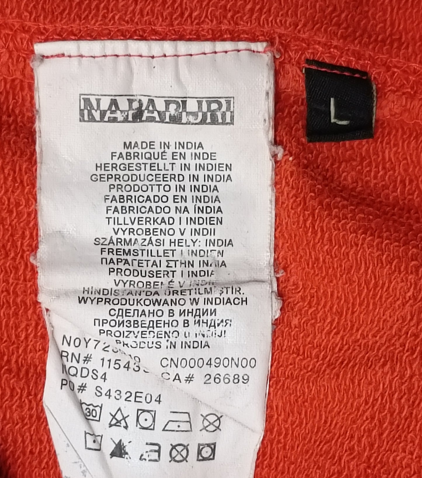 (L) Napapijri Hoodie горнище