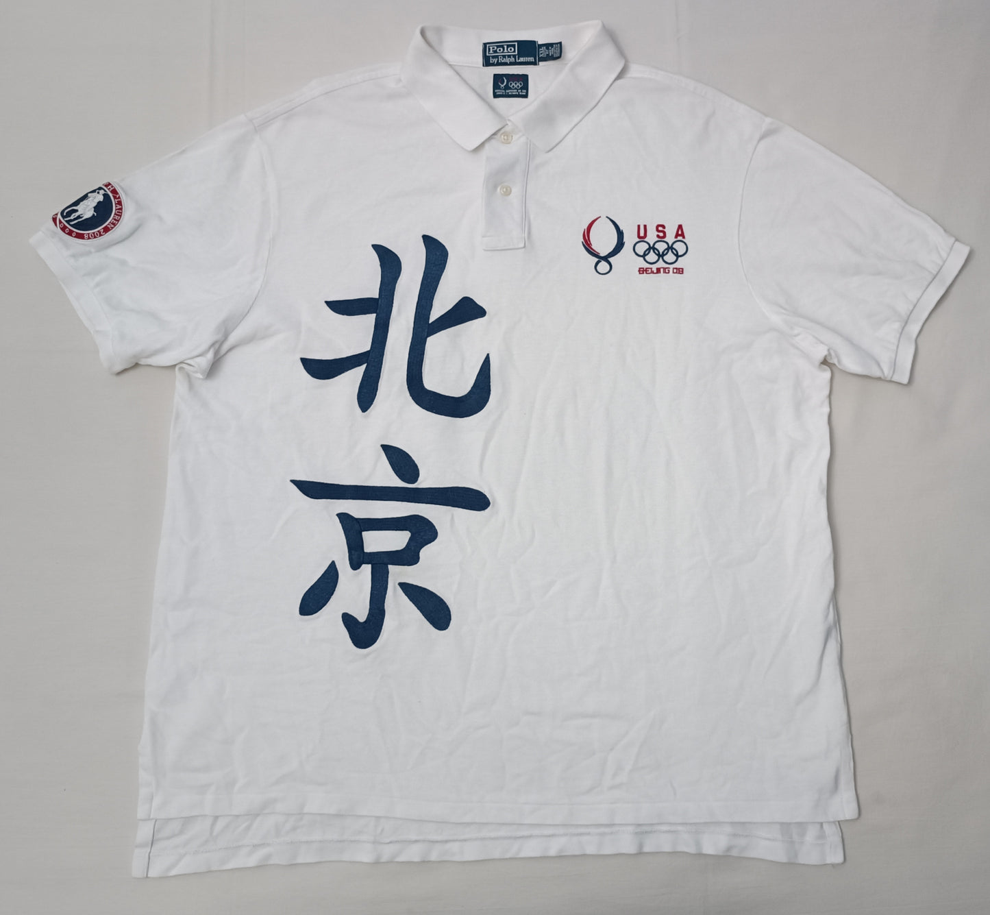 (2XL) POLO Ralph Lauren USA Beijing 2008 Olympic Team Polo Shirt поло тениска