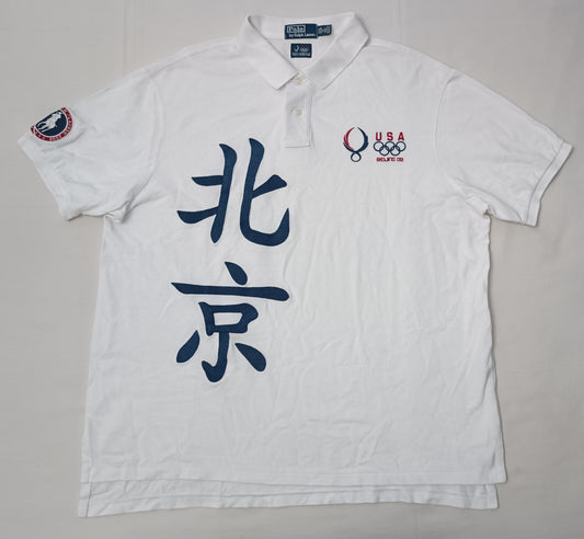 (2XL) POLO Ralph Lauren USA Beijing 2008 Olympic Team Polo Shirt поло тениска